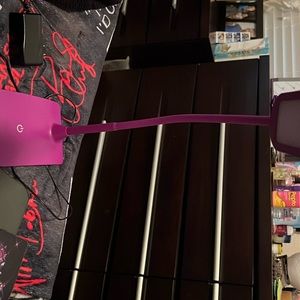 It’s a light with three different brightening settings and it has a plug-in